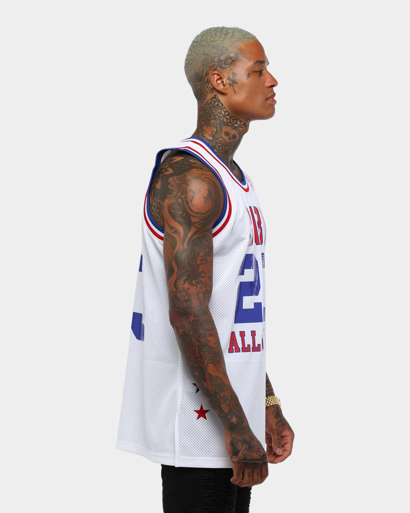 Michael Jordan All-Star 23 Rouge NBA basketball swingman jersey shirt